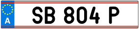 Trailer License Plate